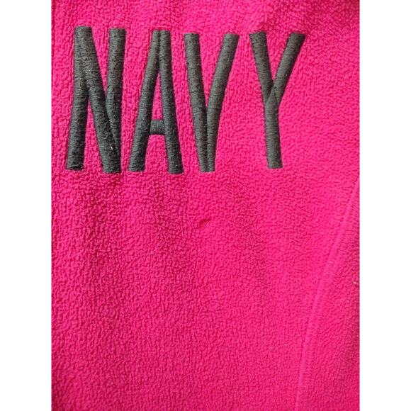 Vintage Y2K Old Navy Sweatshirt Womens Large Pink Full Zip Hoodie Barbiecore - Picture 7 of 11